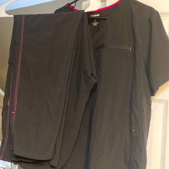 Scrubstar Other - Scrubstar brand- Black lined in hot pink scrubs